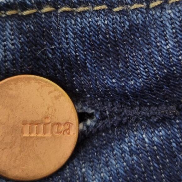 Mica Los Angeles Jeans Womens 28 Dark Blue Flare Boho Hippie Casual Jeans NWOT - Picture 8 of 10